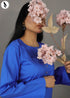 NZSC-1511 Stiched 2 Piece Dark BlueCo Ord Set Cotton